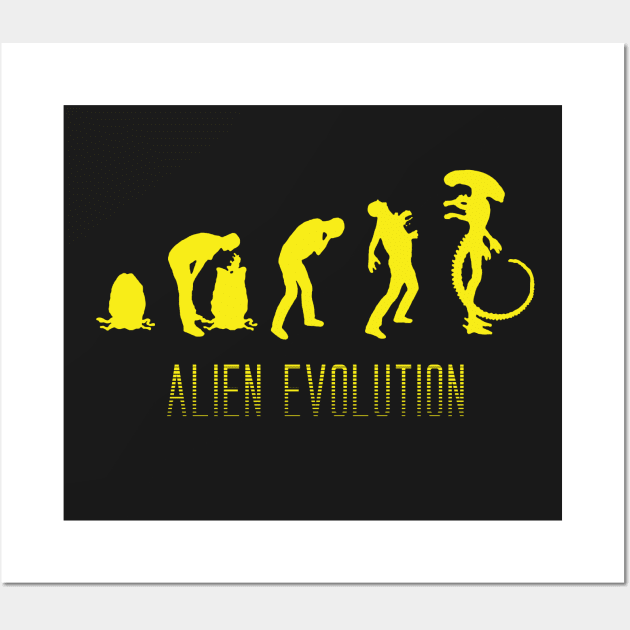 Alien Evolution Wall Art by Nykos